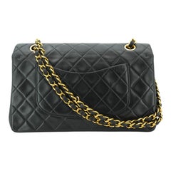 Chanel Vintage Black Quilted Timeless Classic 2.55 Shoulder Bag 25 cm