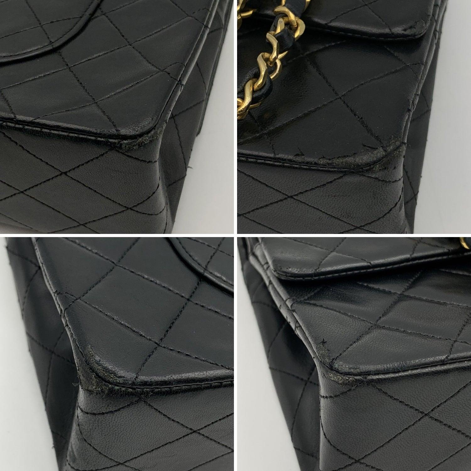 Chanel Vintage Black Quilted Timeless Classic 2.55 Shoulder Bag 25 cm 3