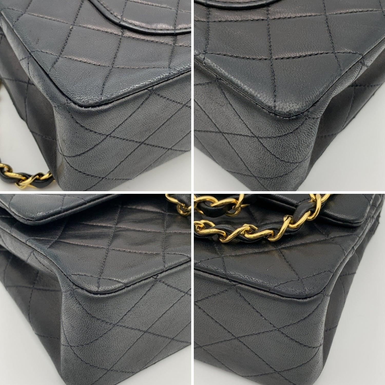 Chanel Vintage Black Quilted Timeless Classic 2.55 Shoulder Bag 25 cm 4