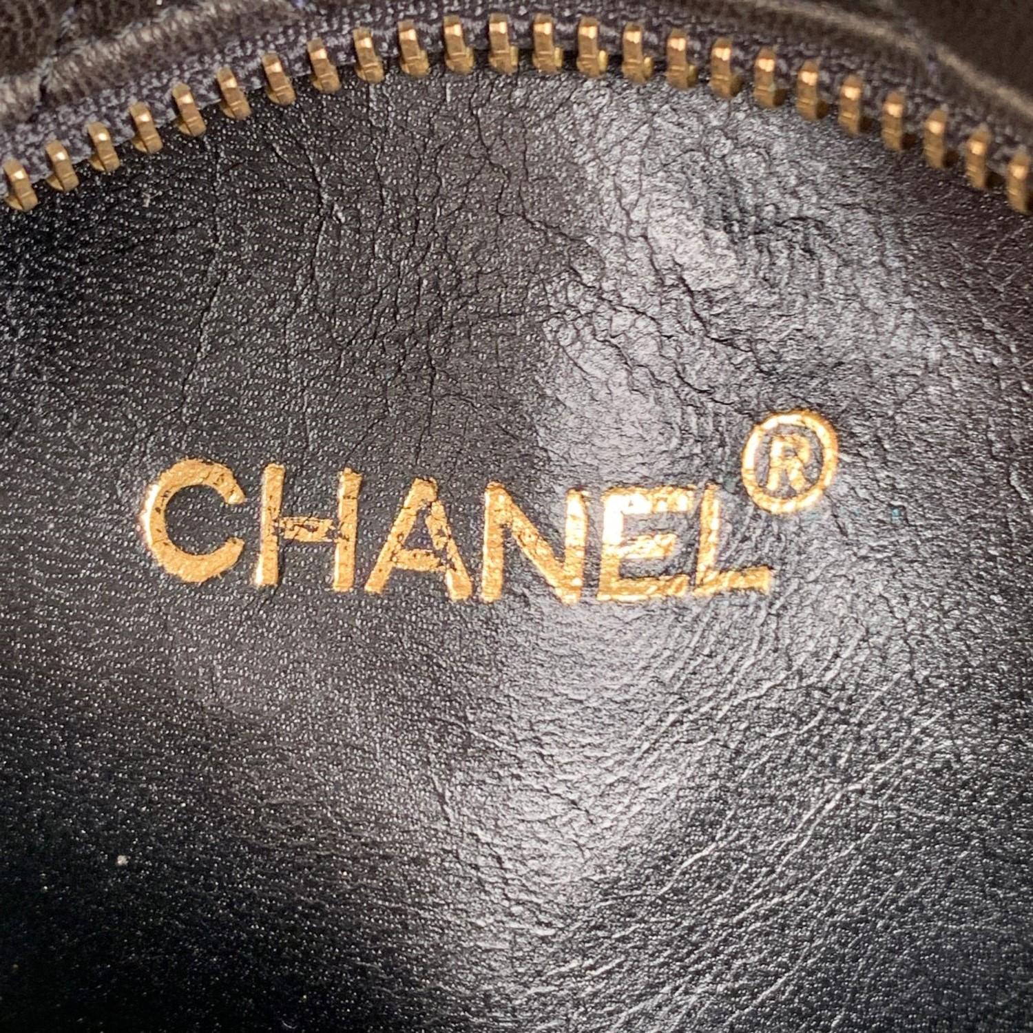 Chanel Vintage Black Quilted Waist Bum Bag Pouch 1