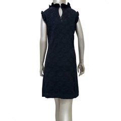 Chanel Vintage Noir Robe sans manches Sz 40