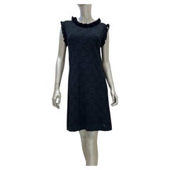 Chanel Vintage Noir Robe sans manches Sz 40