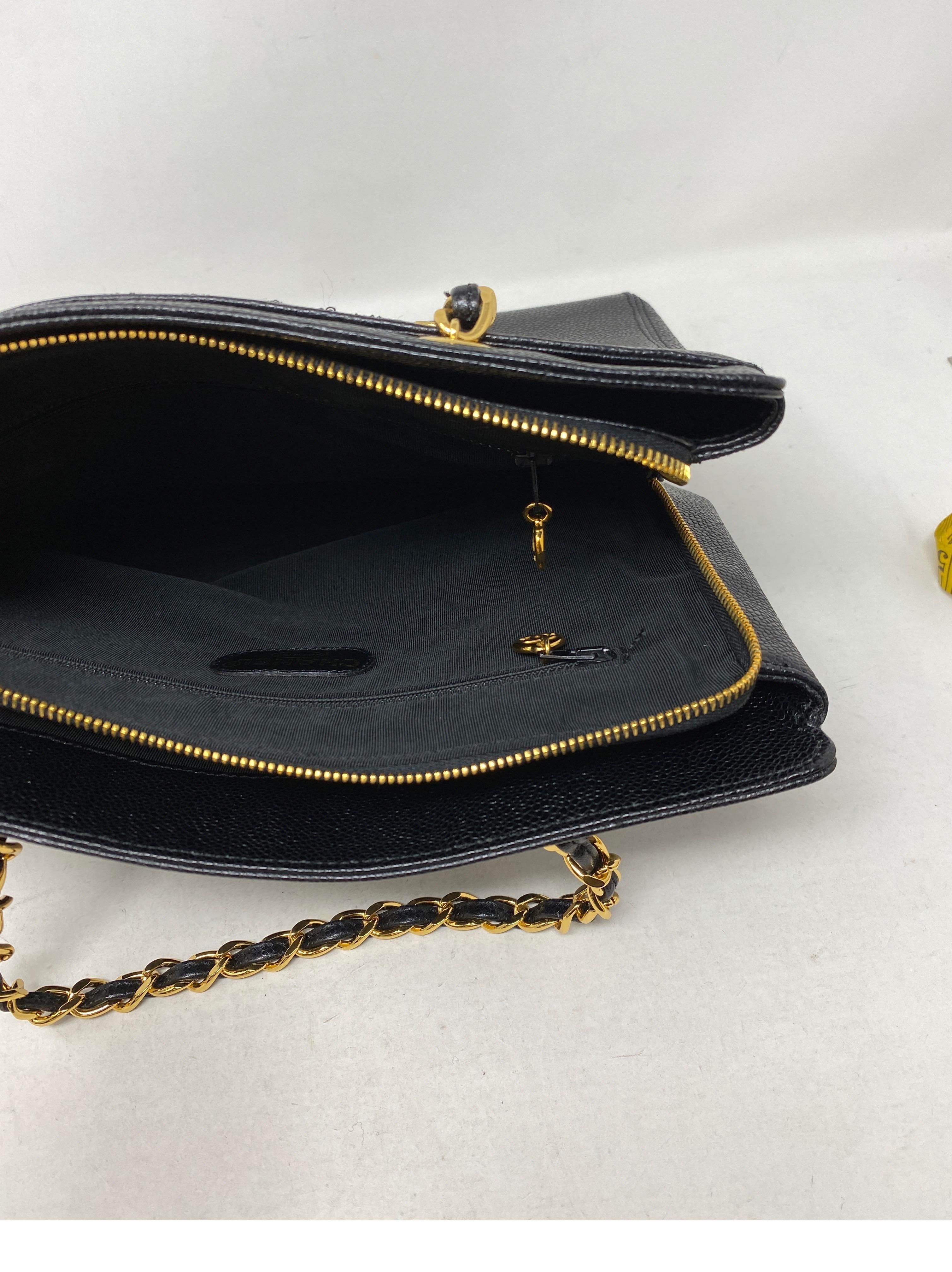 Chanel Vintage Black Tote Bag  9