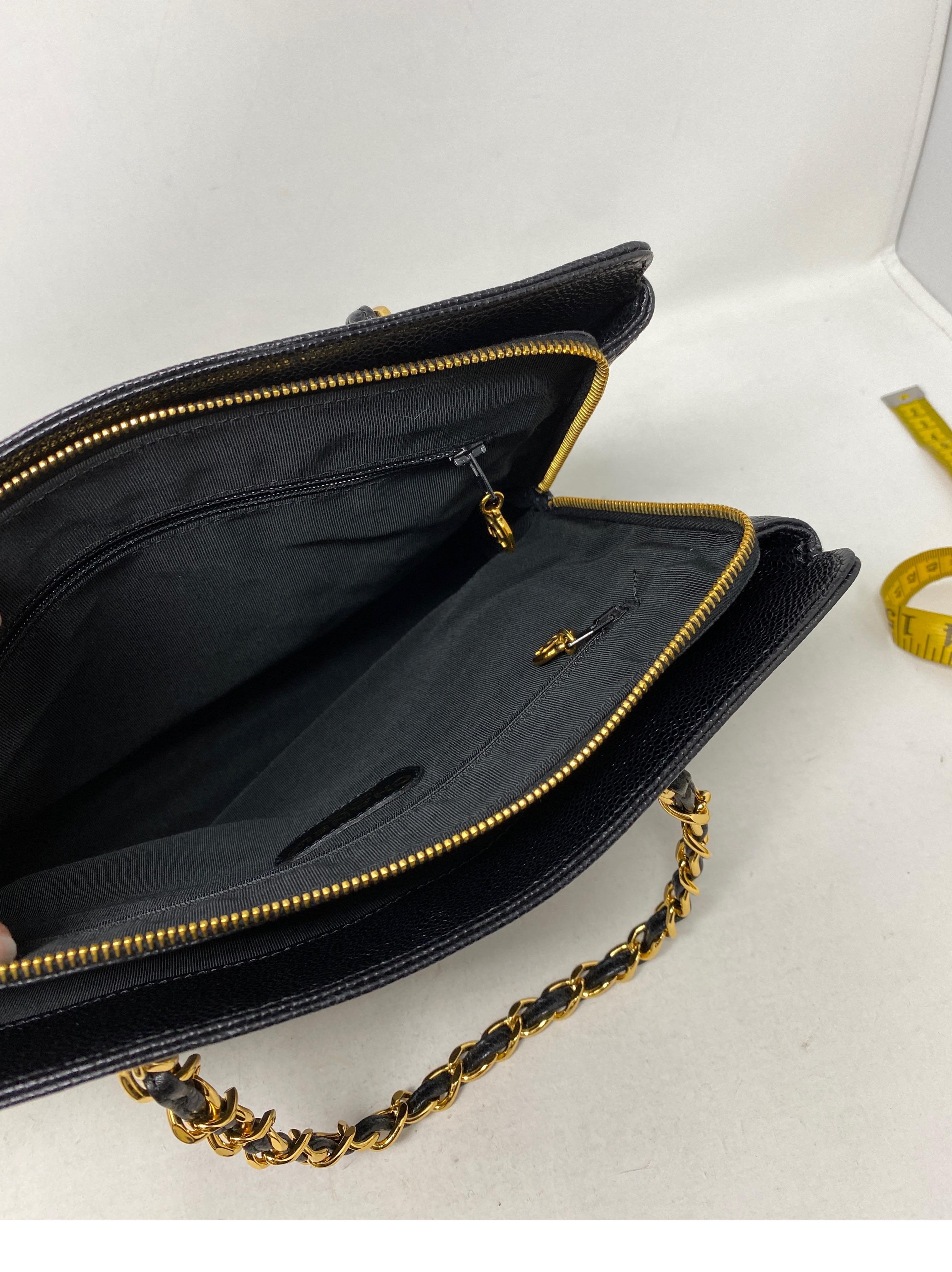 Chanel Vintage Black Tote Bag  11