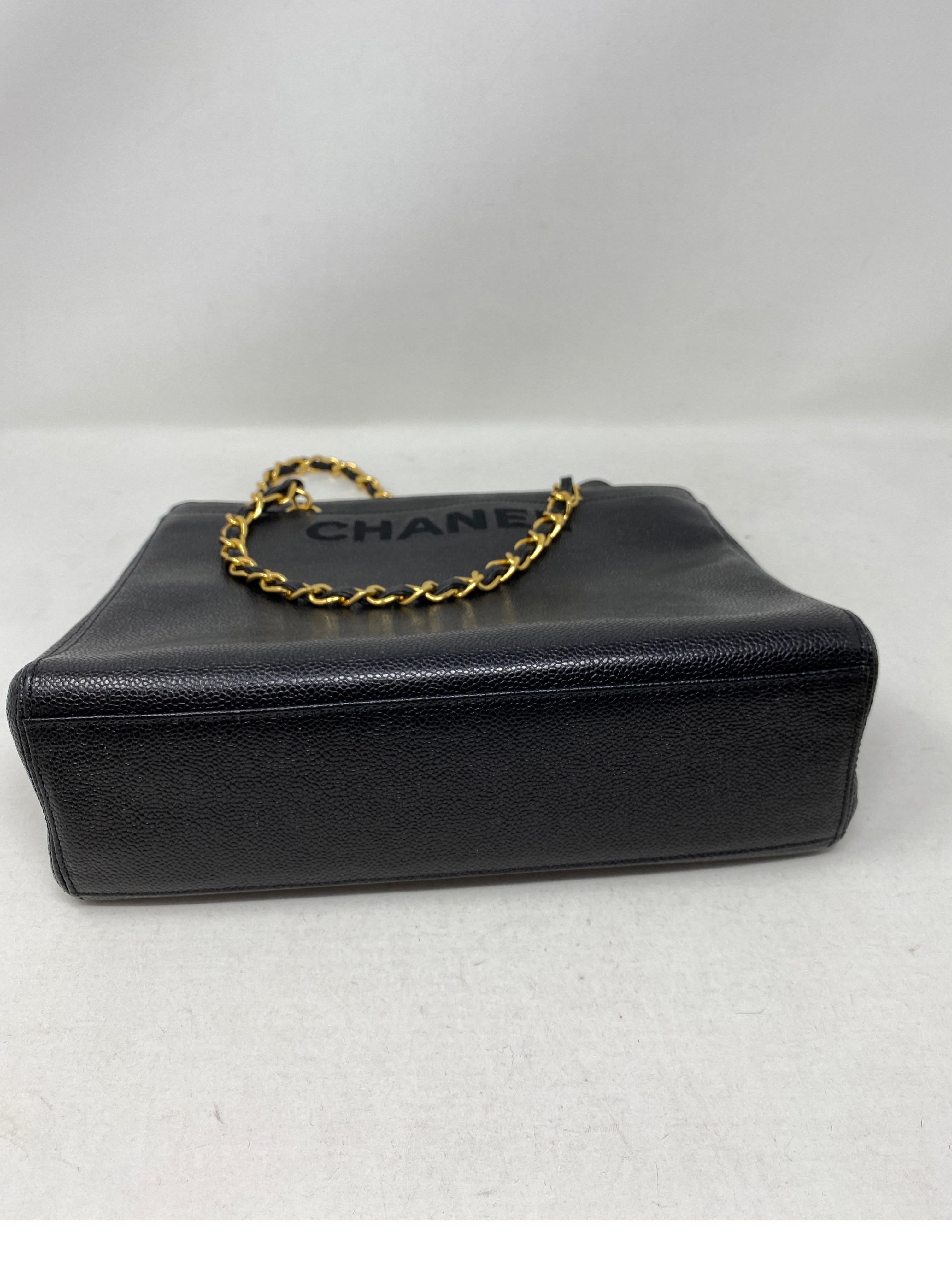 Chanel Vintage Black Tote Bag  13