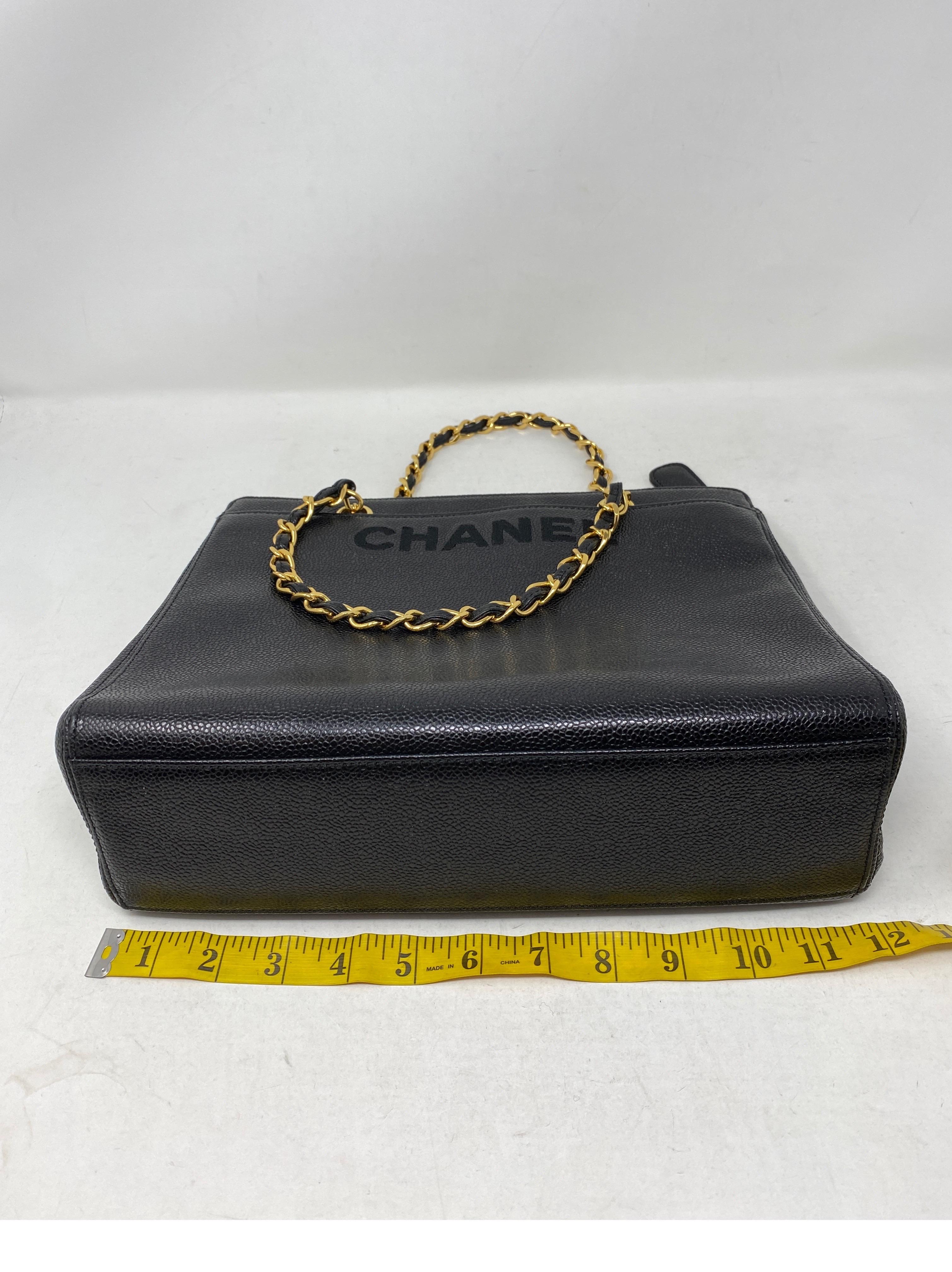 Chanel Vintage Black Tote Bag  14