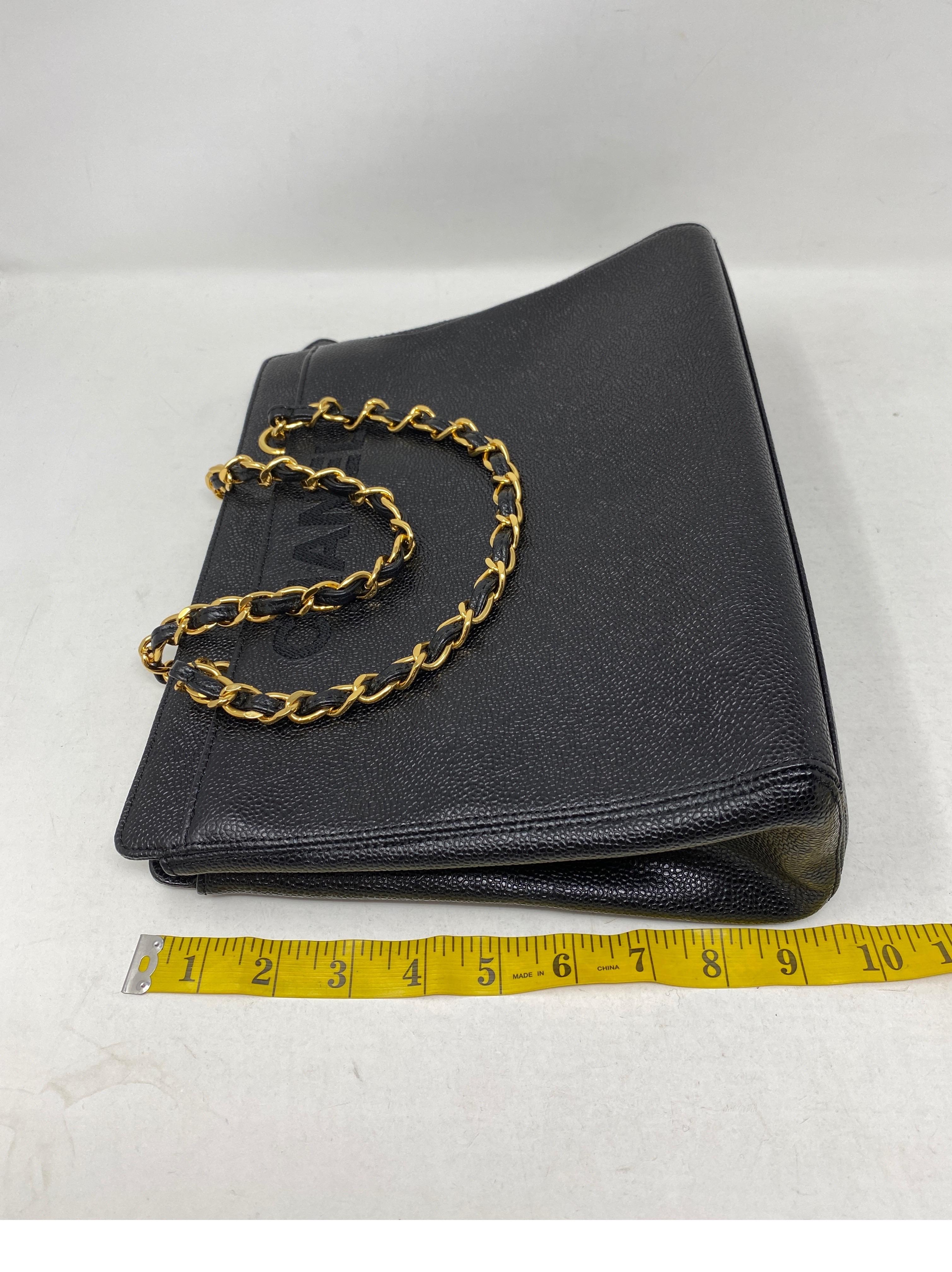 Chanel Vintage Black Tote Bag  15