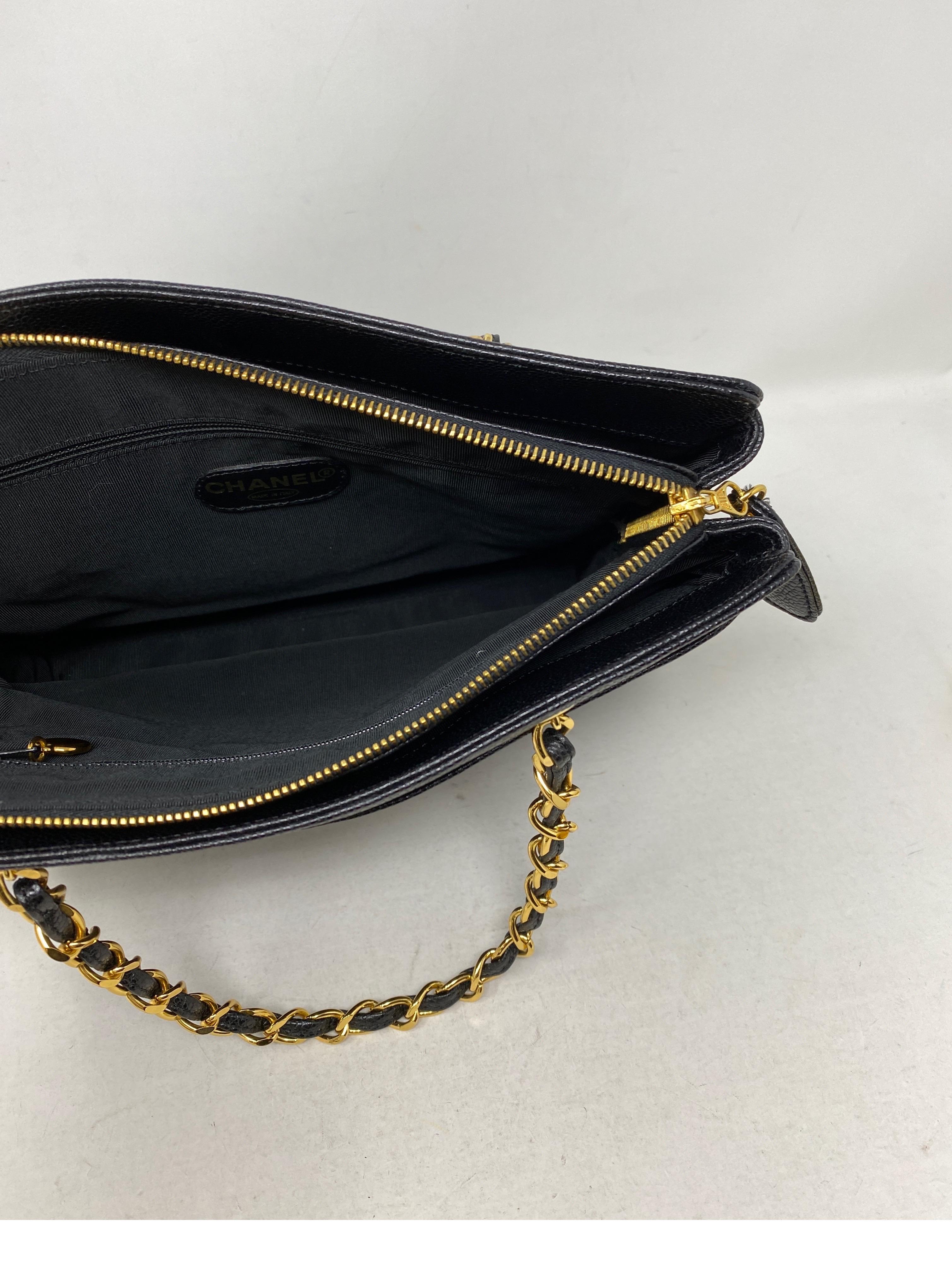 Chanel Vintage Black Tote Bag  5