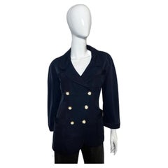 Chanel - Blazer bleu vintage, annes 1990