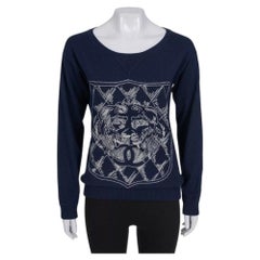 Pull vintage en cachemire bleu Chanel - Taille M, EU38