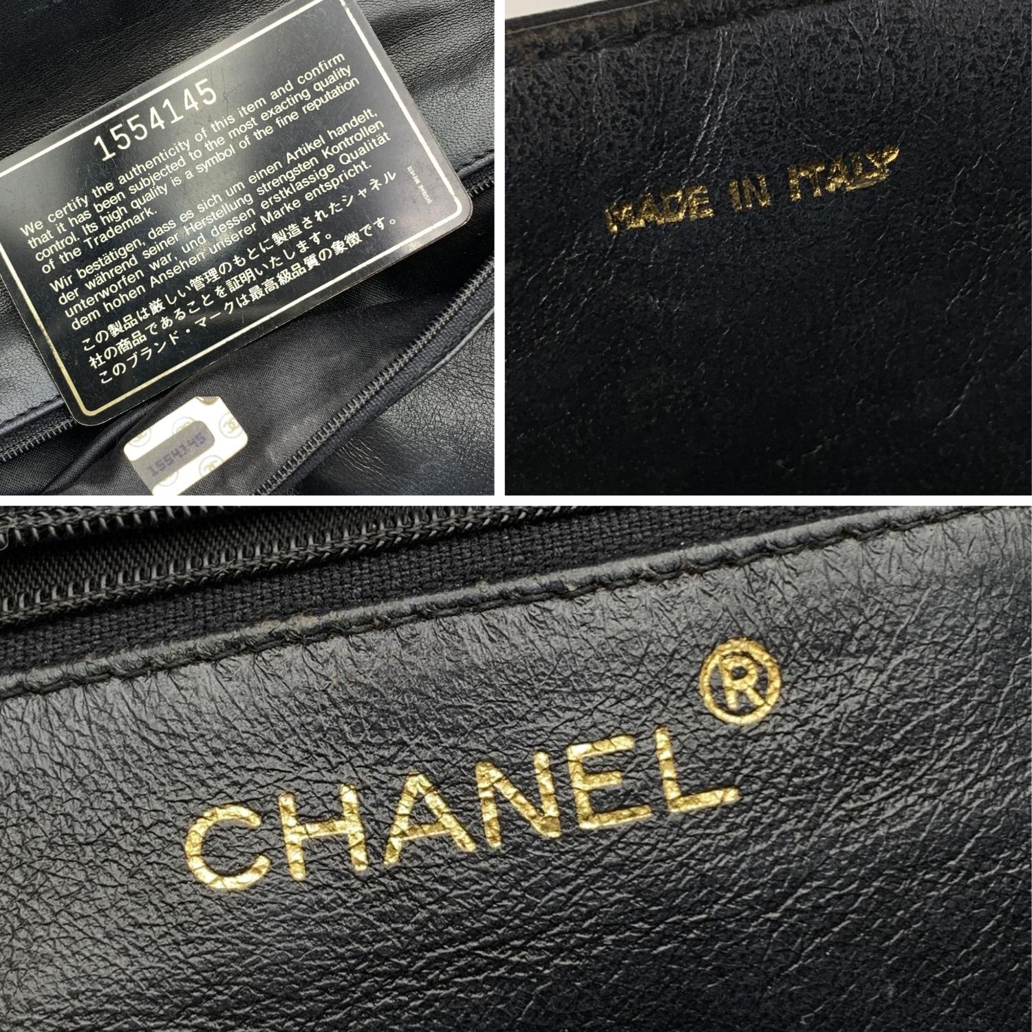 Chanel Vintage Blue Quilted Leather Logo Tassel Shoulder Bag 1