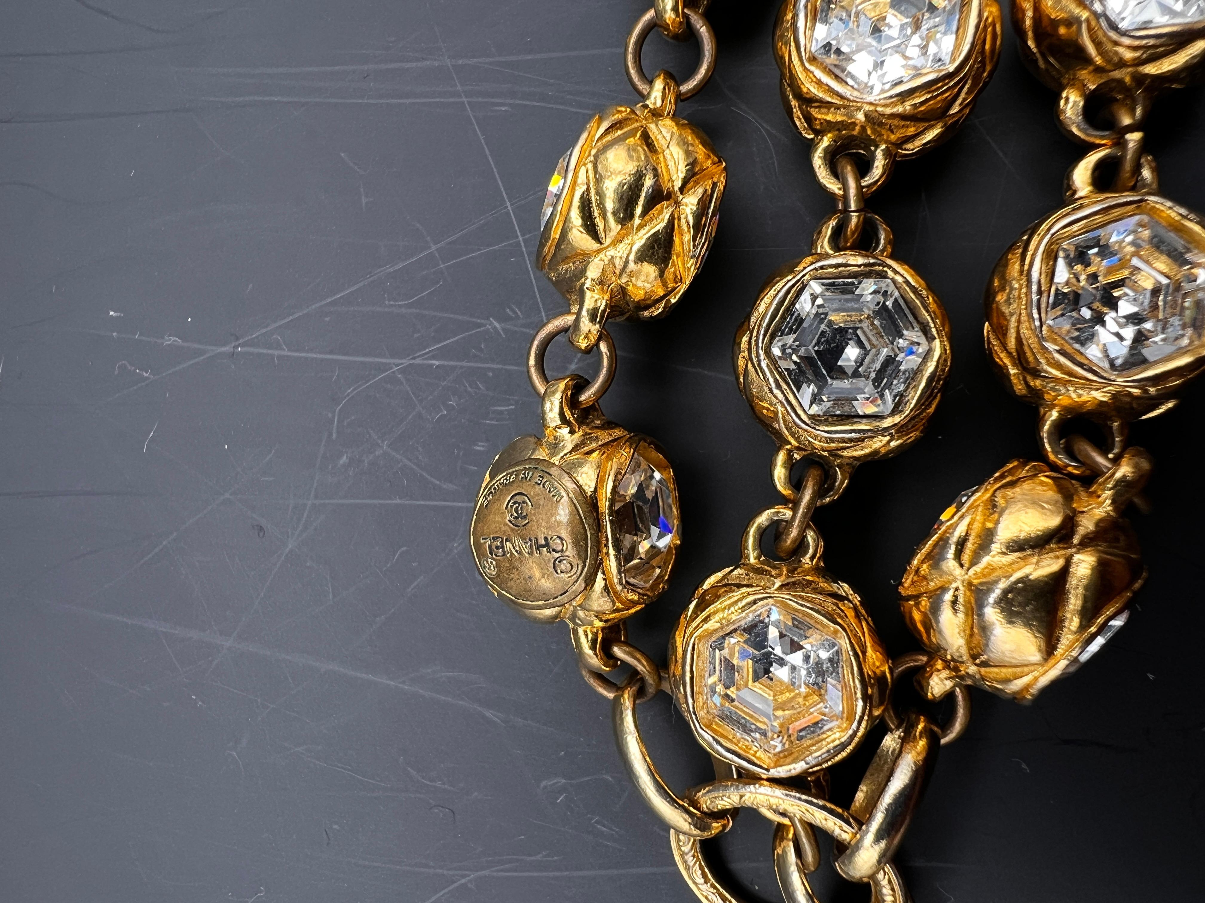 Chanel vintage Bracelet 1980 Paris In Fair Condition For Sale In Palm Beach, FL