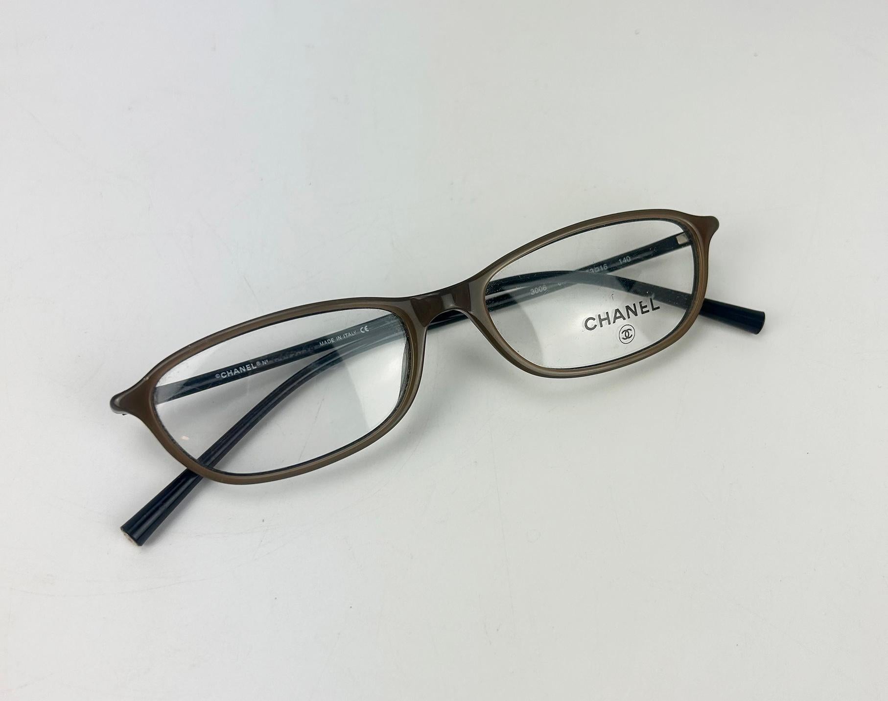 Chanel Vintage Brown und Tan Lesebrille im Angebot 9
