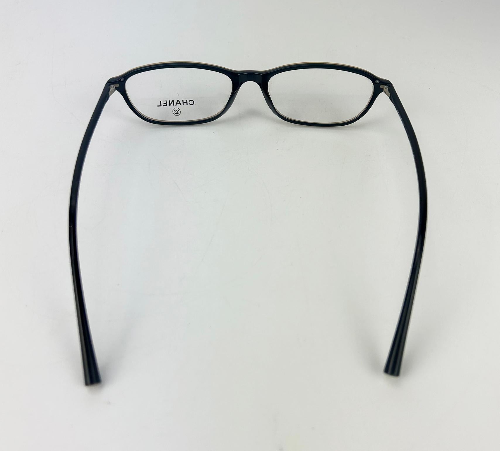 Chanel Vintage Brown und Tan Lesebrille im Angebot 1