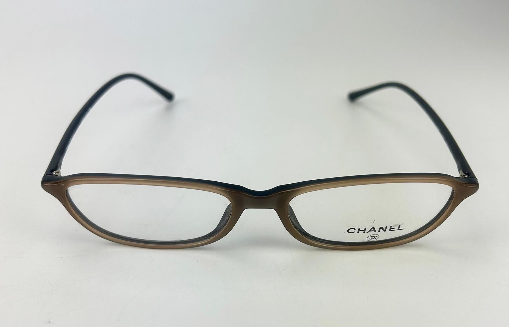 Chanel Vintage Brown und Tan Lesebrille im Angebot 2
