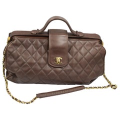 Chanel Vintage Brown Doctor Handbabag