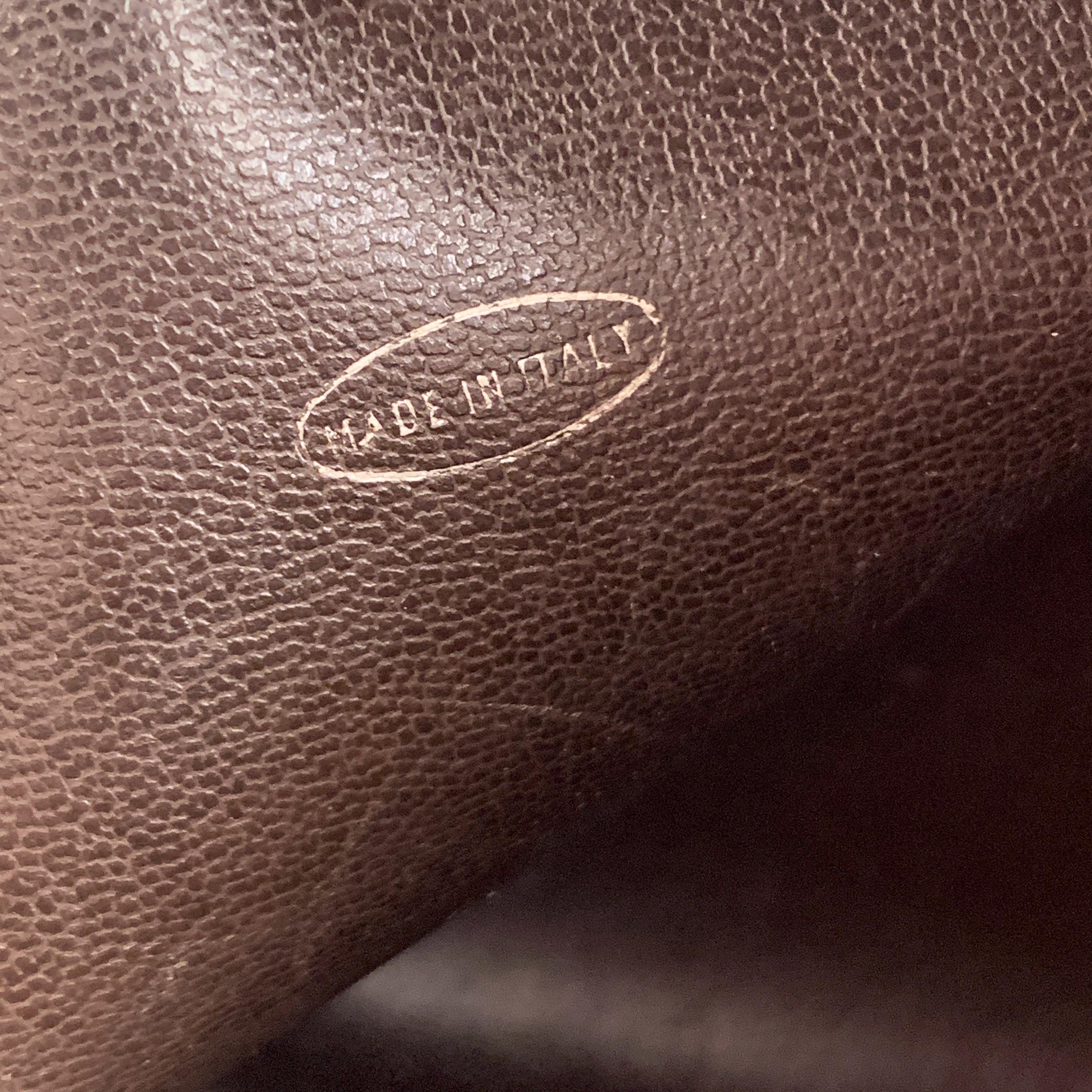 Chanel Vintage Brown Leather Shoulder Bag Tote Bottom Quilting 4