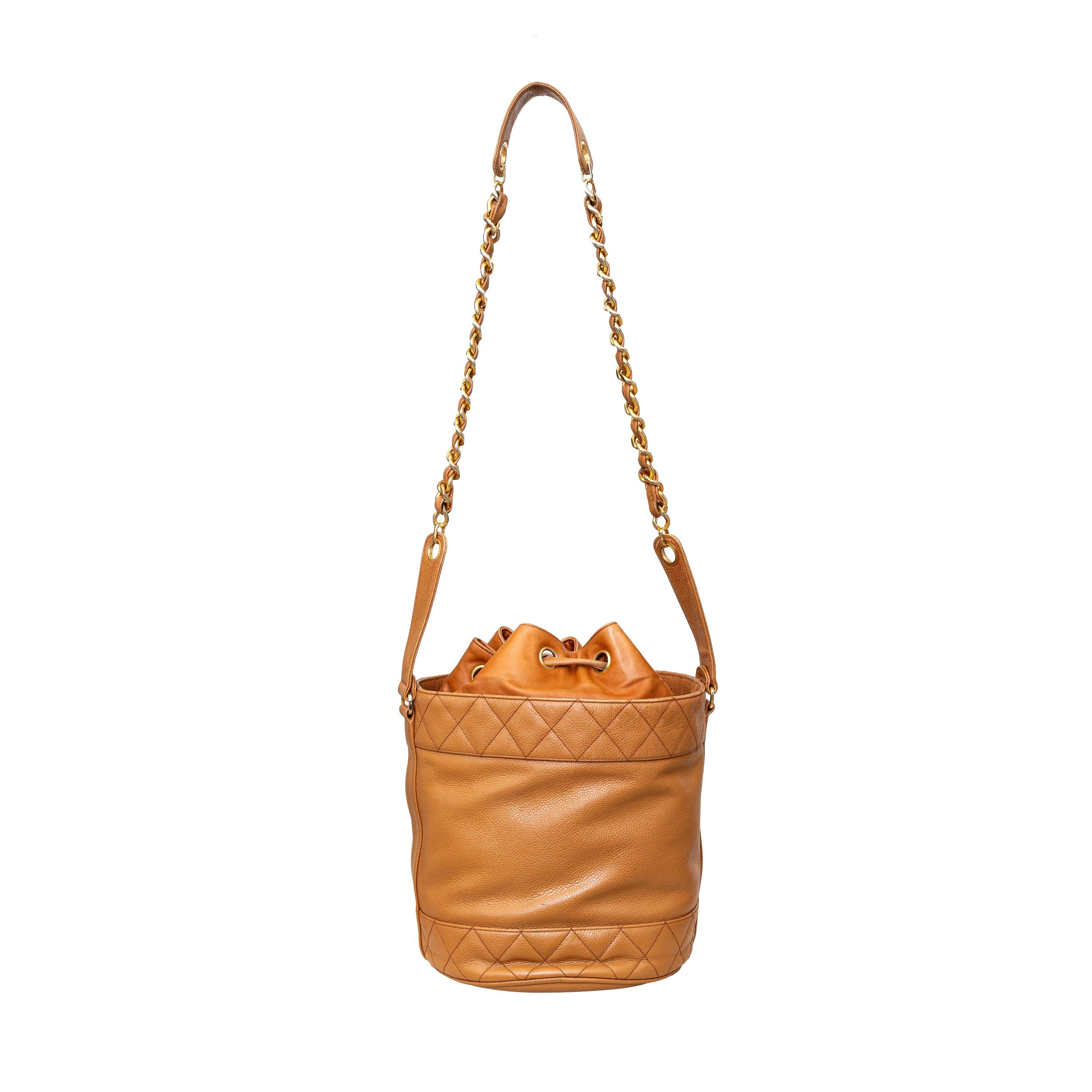 Brown Chanel Vintage Bucket Bag - '90s