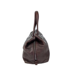 Chanel Vintage Burgundy Square Stitch Shoulder Bag