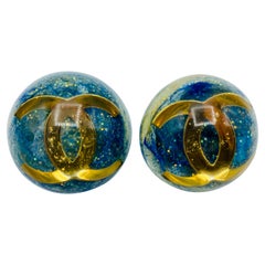 Chanel Vintage Button Earrings