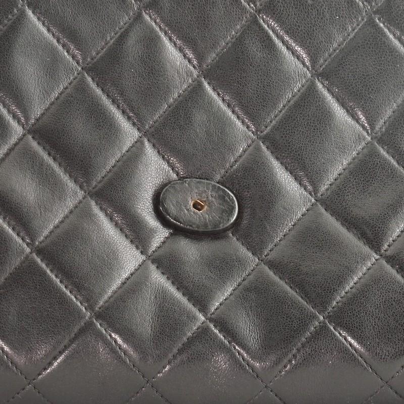 Chanel Vintage Button Envelope Shoulder Bag Quilted Leather Mini 4