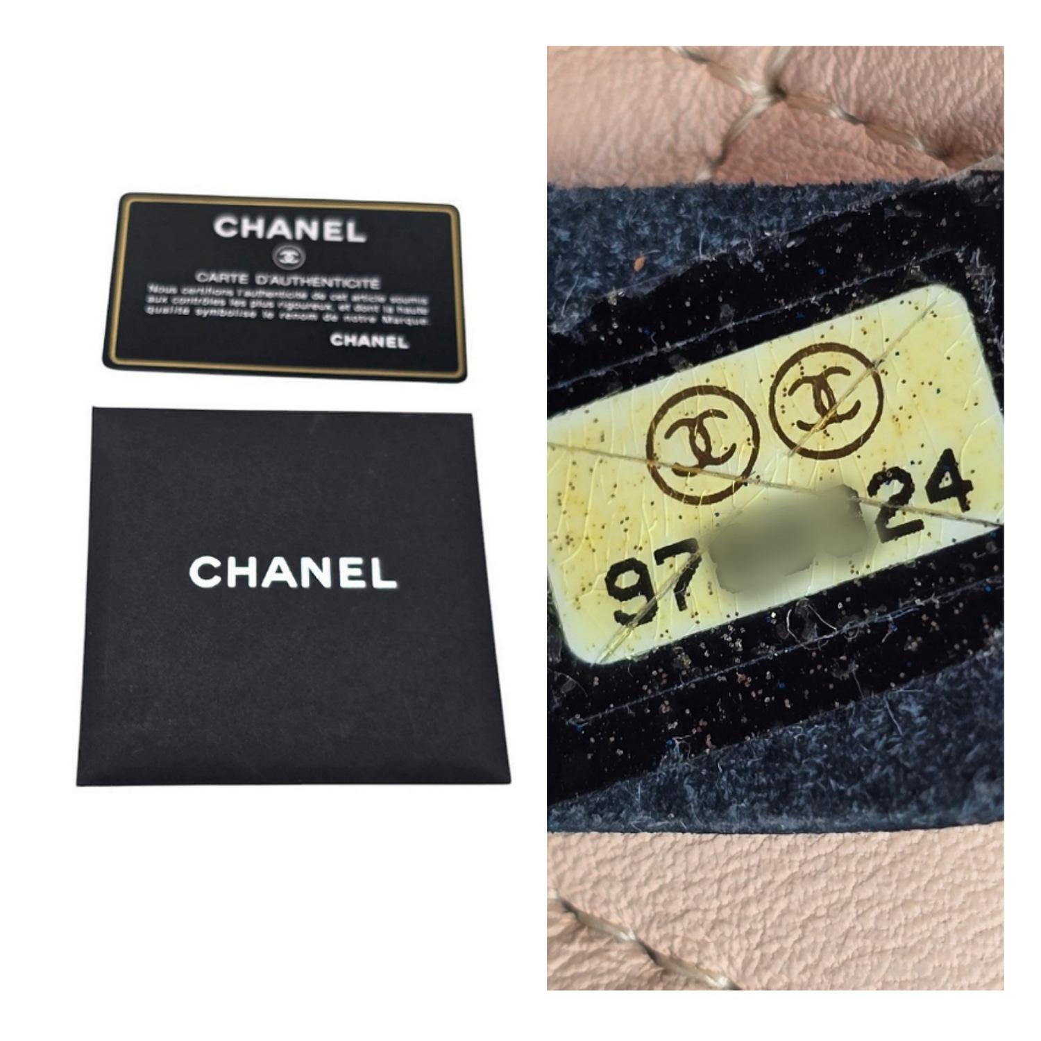 Chanel Vintage Calfskin Quilted Large Cambon Ligne Flap Beige 2