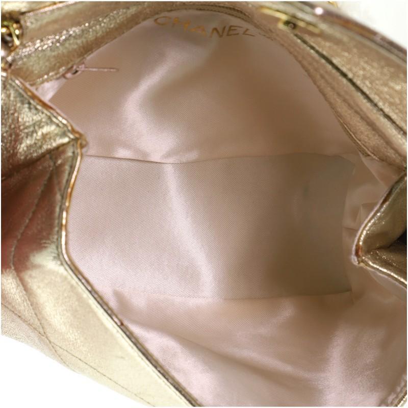 Women's or Men's Chanel Vintage Camellia Diamond CC Flap Crossbody Bag Quilted Lambskin Mini