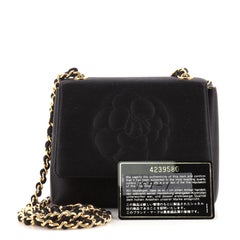 Chanel Vintage Kamelie Klappe Tasche Satin