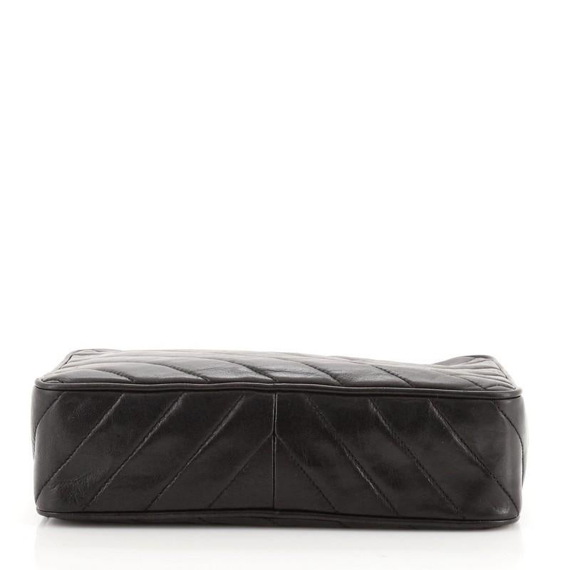 Women's or Men's Chanel Vintage Camera Bag Chevron Lambskin Small