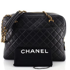 Chanel - Sac pour appareil photo vintage en cuir matelassé - Large