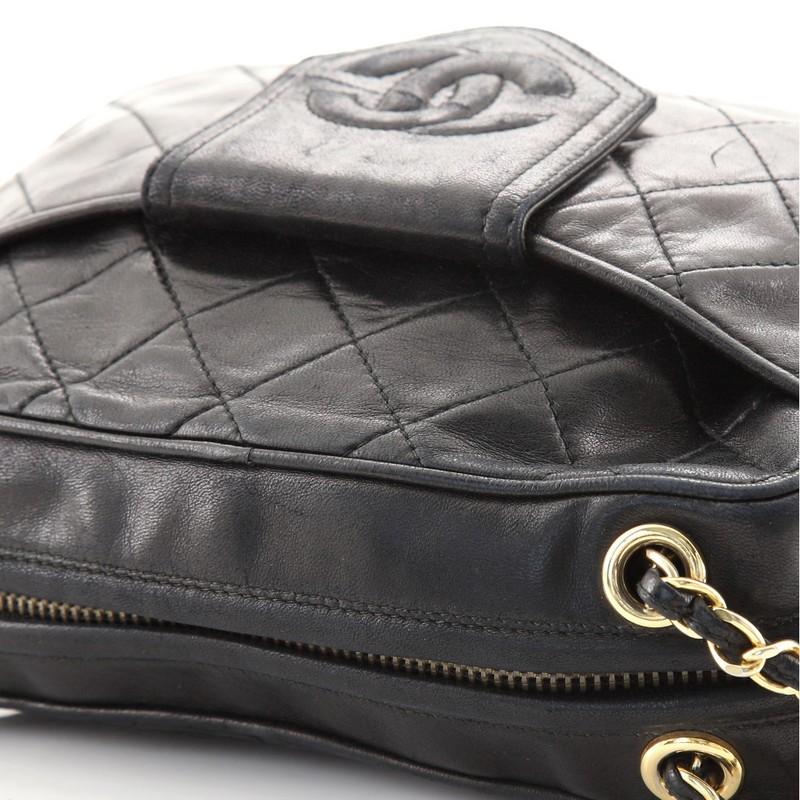 Chanel Vintage Camera Tassel Bag Quilted Leather Medium 5