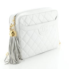 Chanel Vintage Camera Tassel Bag Quilted Leather Medium