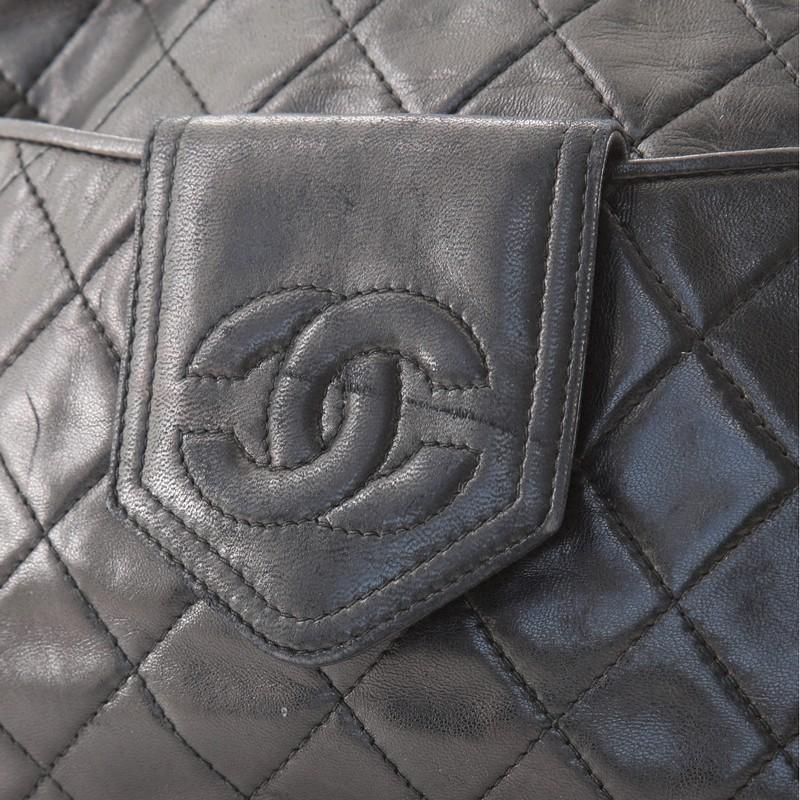 Chanel Vintage Camera Tassel Bag Quilted Leather Medium 3