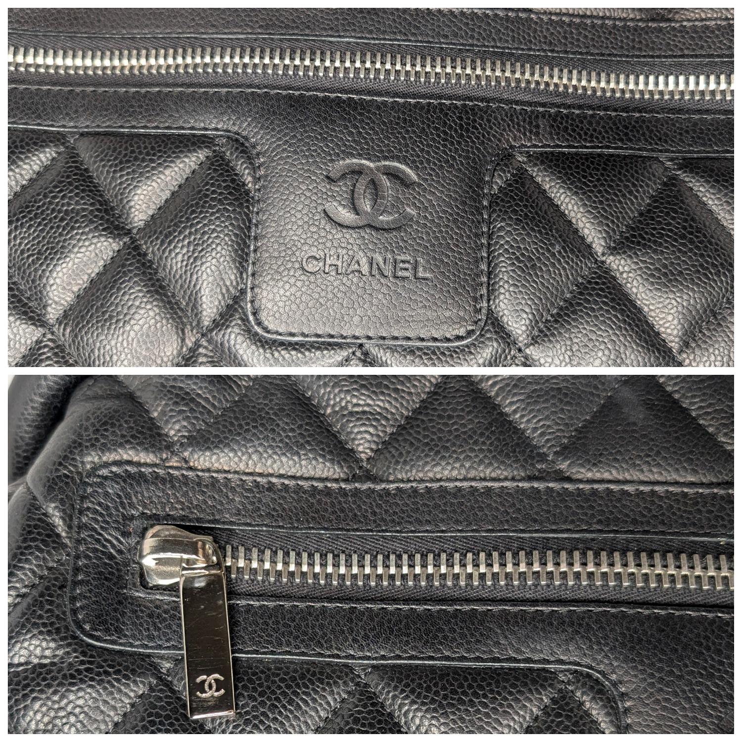 Chanel Vintage Caviar Leather Coco Cocoon Bowler Bag 6