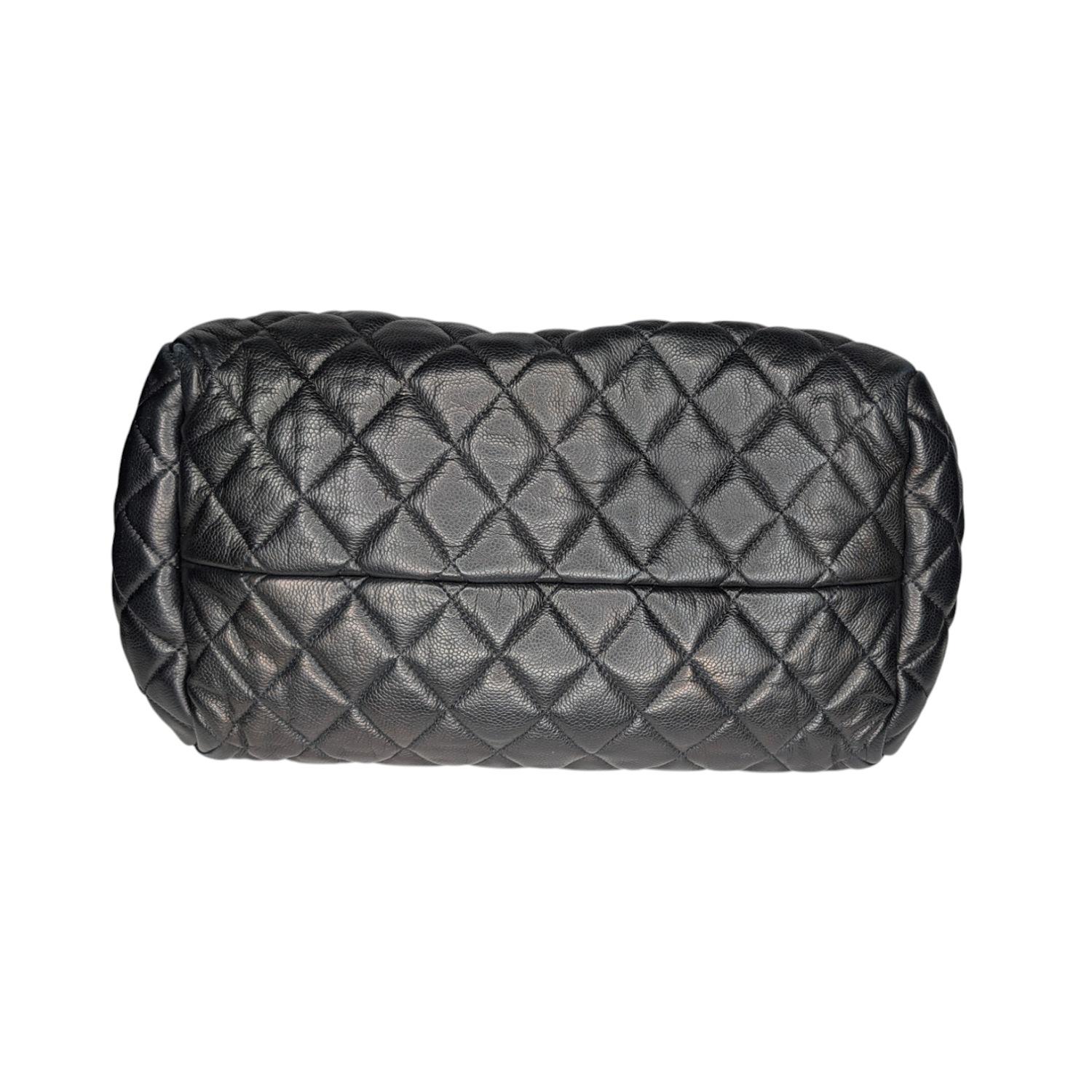 Women's or Men's Chanel Vintage Caviar Leather Coco Cocoon Bowler Bag