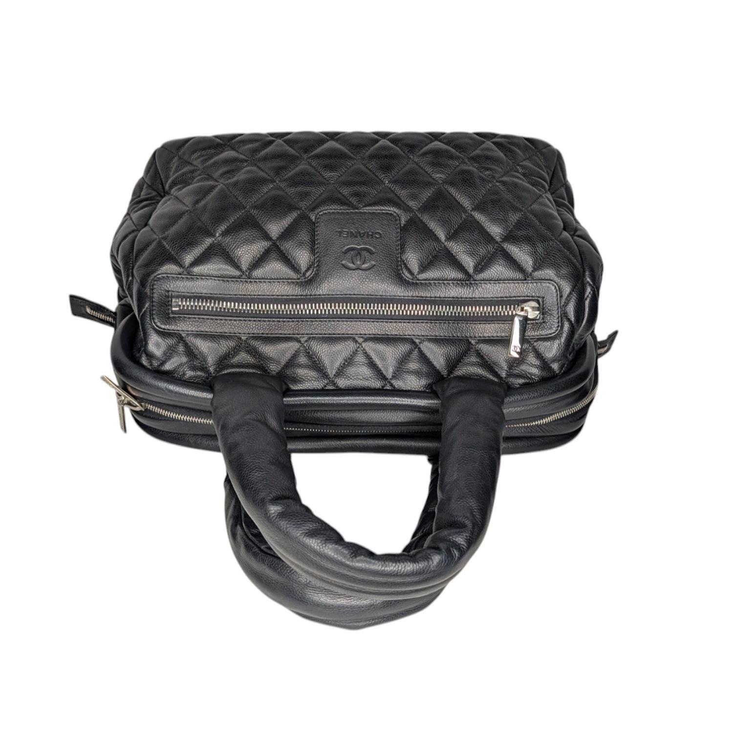 Chanel Vintage Caviar Leather Coco Cocoon Bowler Bag 1