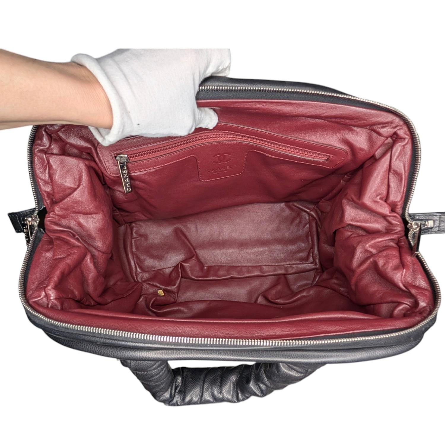 Chanel Vintage Caviar Leather Coco Cocoon Bowler Bag 2