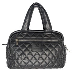 Chanel Vintage Caviar Leather Coco Cocoon Bowler Bag