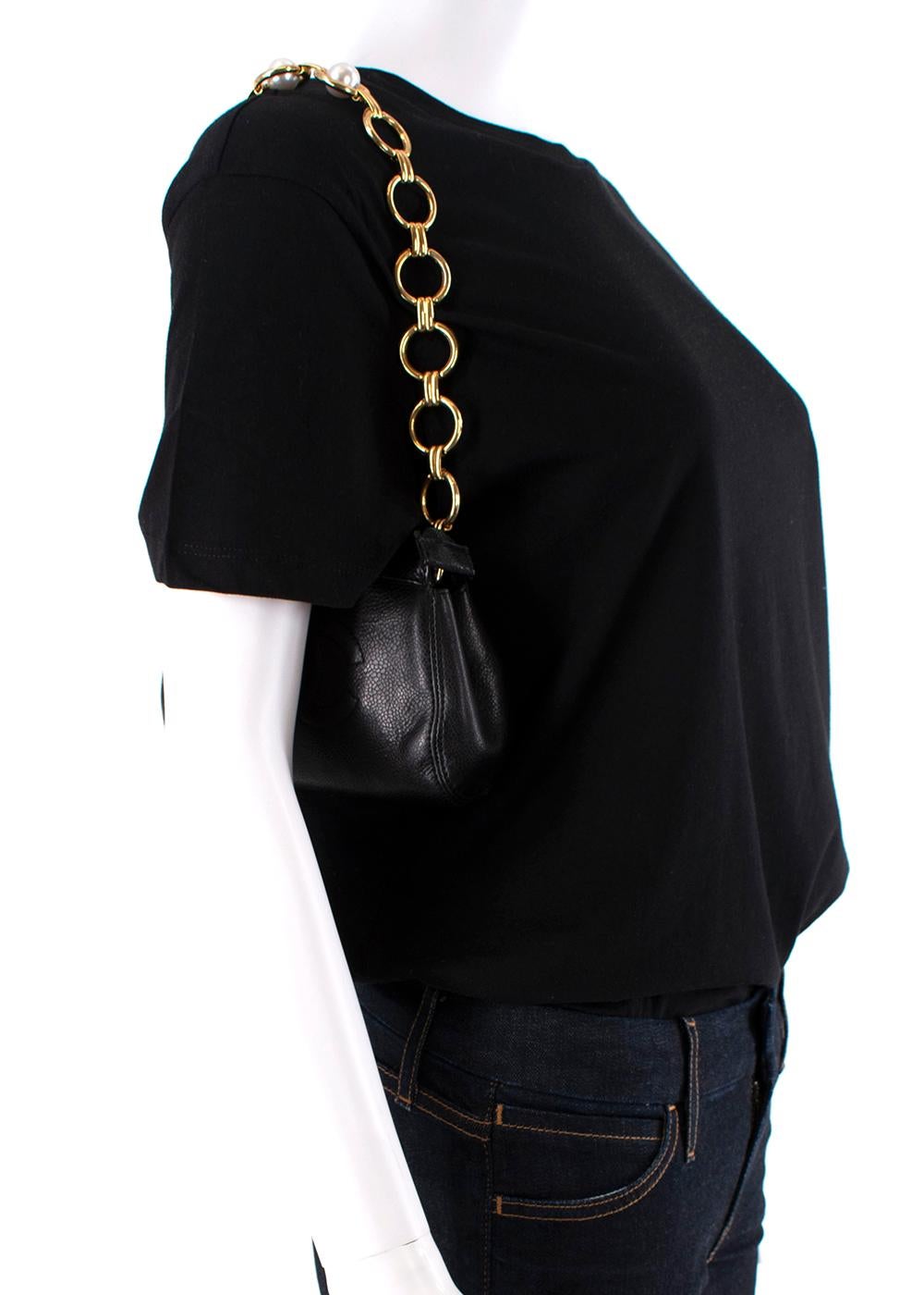 Women's Chanel Vintage Caviar Leather Small Chain CC SHoulder Bag For Sale