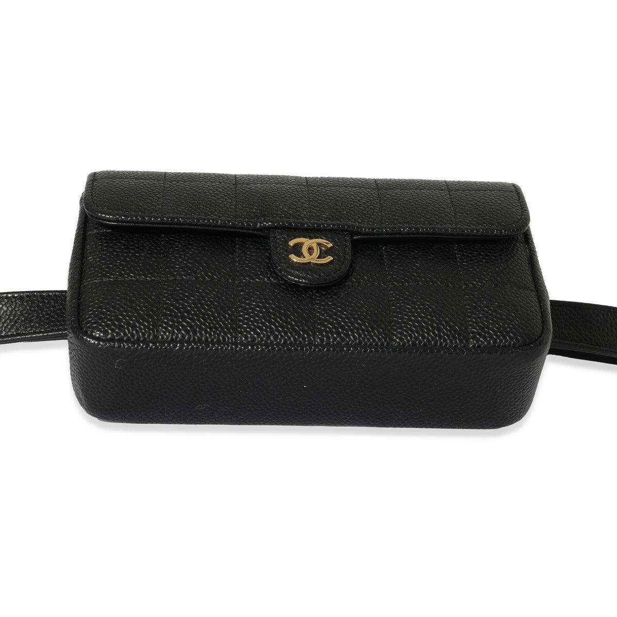 Chanel 2004 Vintage Caviar Mini Classic Flap Fanny Pack Waist Belt Bag For Sale 10