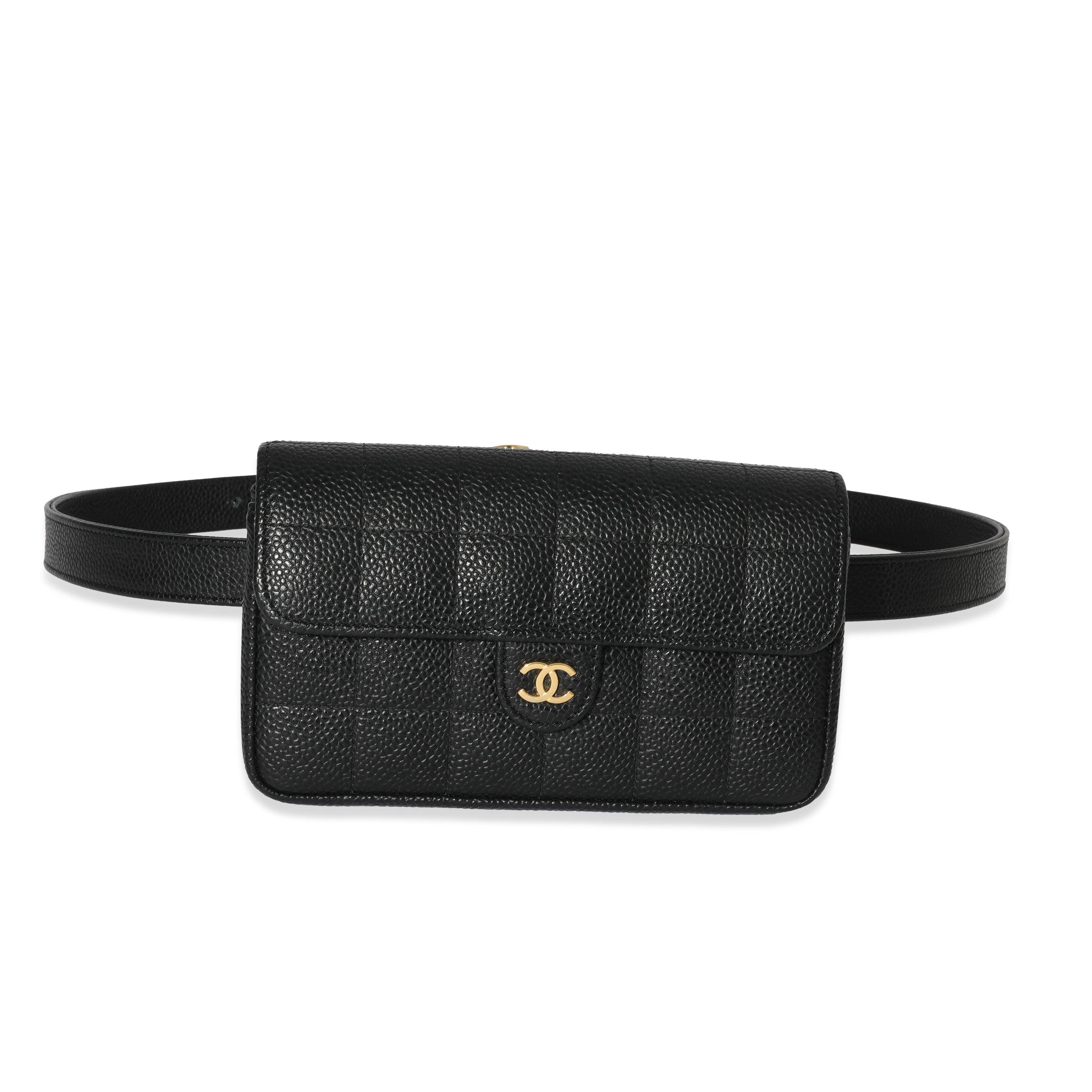 Chanel 2004 Vintage Caviar Mini Classic Flap Fanny Pack Waist Belt Bag  For Sale 2