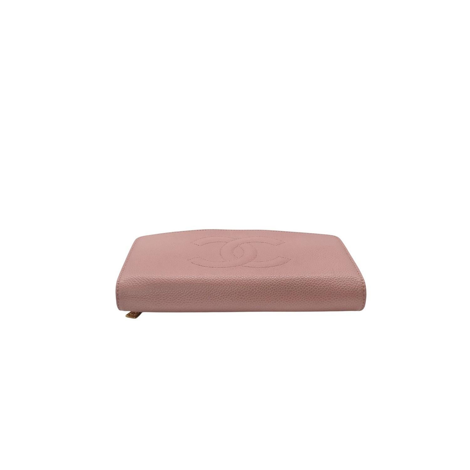 Chanel Vintage Caviar Timeless WOC Wallet On Chain Pink For Sale 1