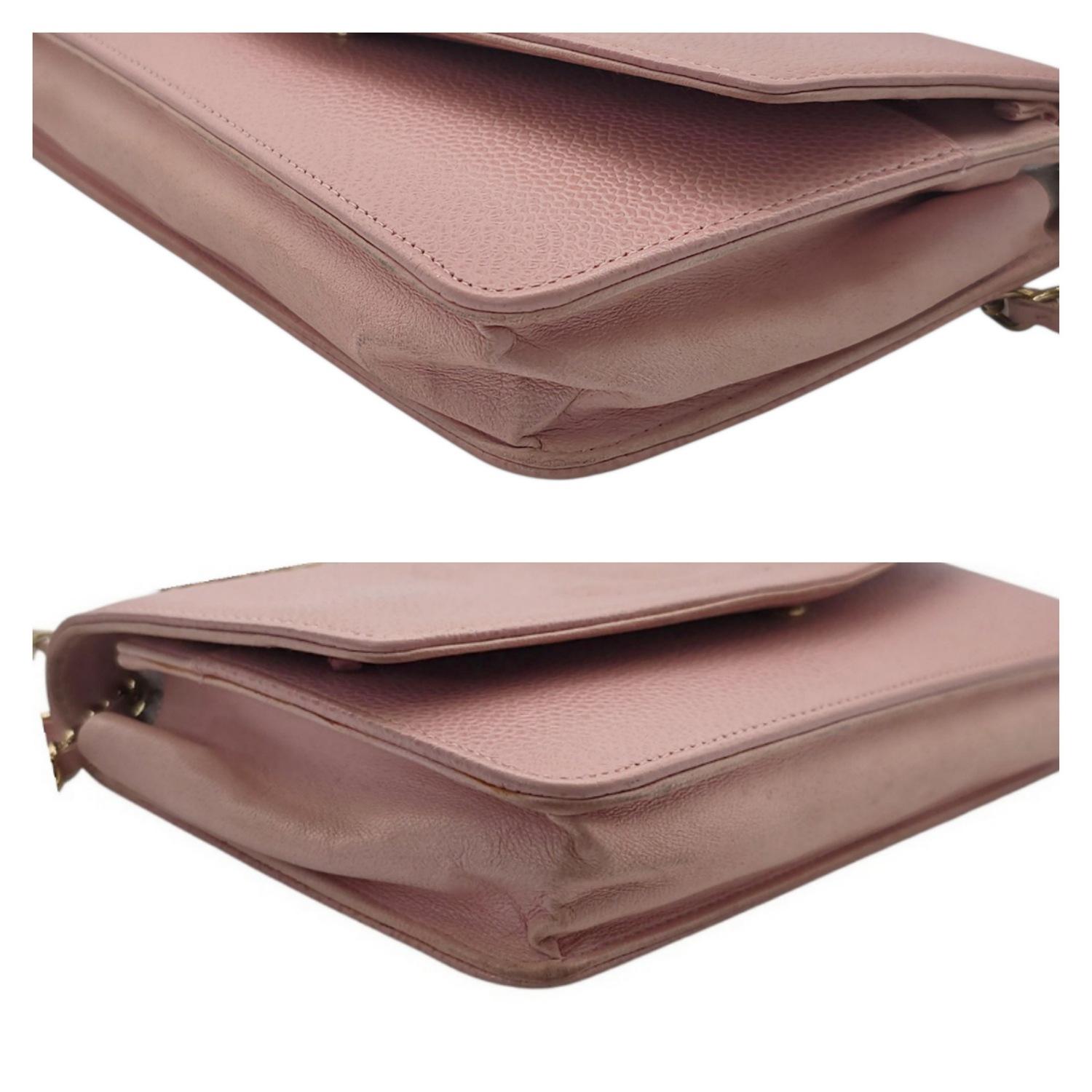 Chanel Vintage Caviar Timeless WOC Wallet On Chain Pink For Sale 3