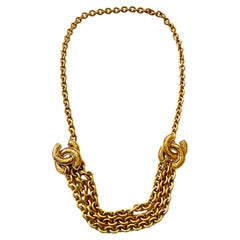 Chanel Vintage CC Gilt Gold Chain, France, 1990s