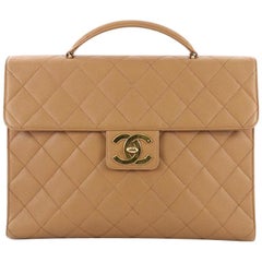 Portefeuille Chanel Vintage CC matelassé Caviar Large