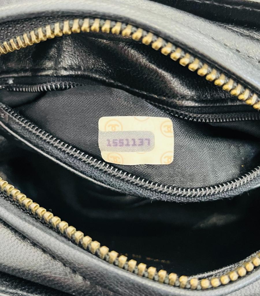 Chanel Vintage 'CC' Caviar Leather Mini Camera Bag 4