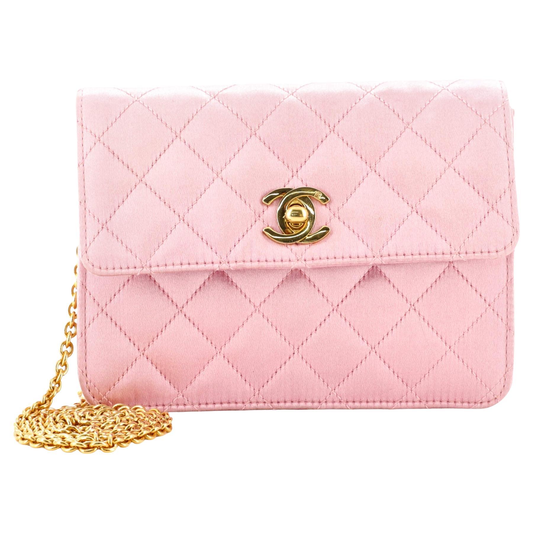CHANEL Caviar Quilted Sweetheart Flap Pink 1297539
