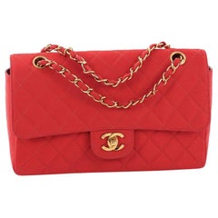Chanel Vintage CC Chain Flap Bag Quilted Grosgrain Medium