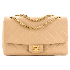 Chanel Vintage CC Chain Flap Bag Quilted Lambskin Large