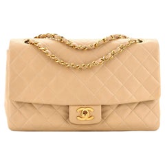 Chanel Vintage CC Chain Flap Bag Quilted Lambskin Large